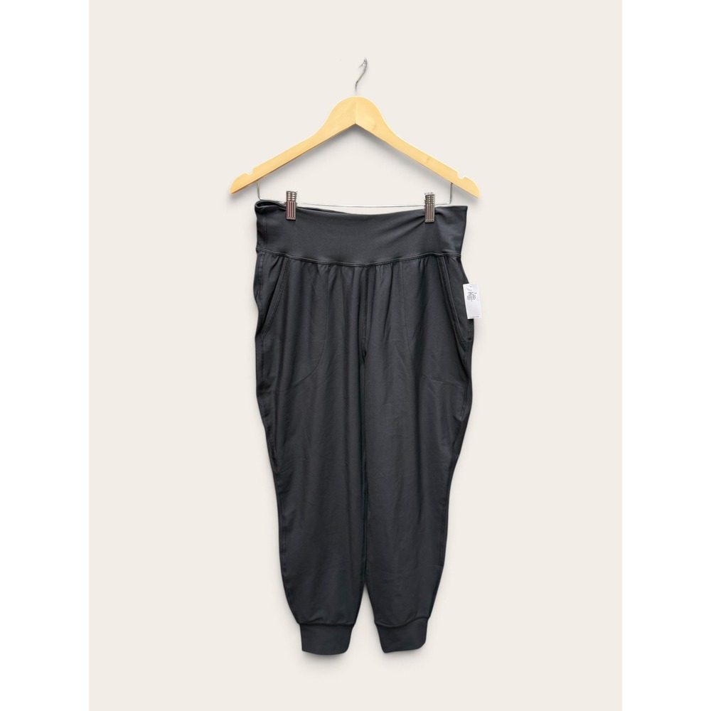 Old Navy Powersoft High-Rise Ankle Joggers Black Large NWT